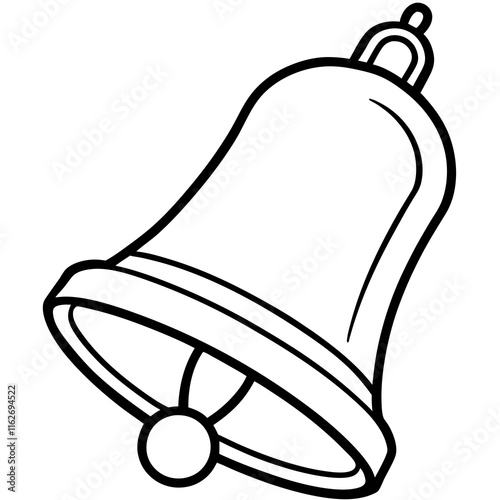 School Bell Blast – Minimalist Line Art Vector