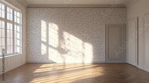 Sunlit Empty Room Interior Design