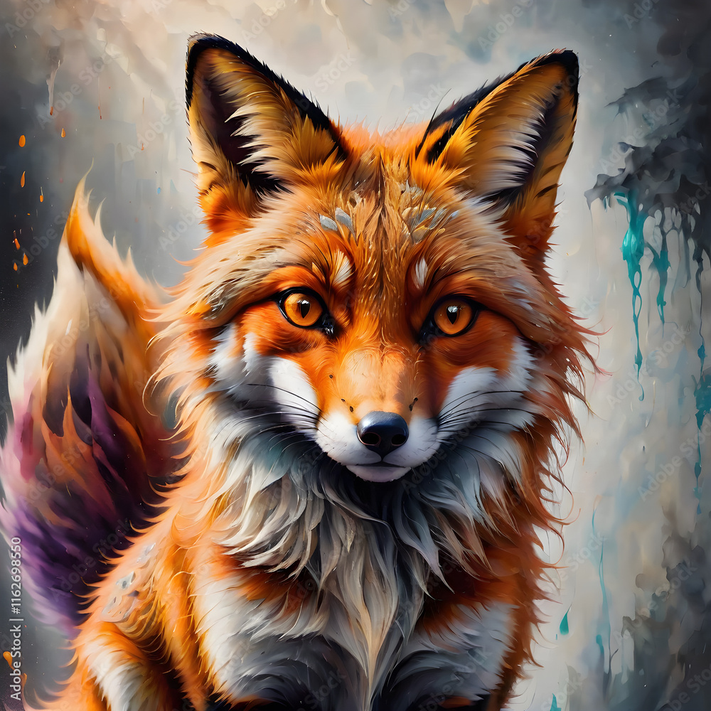 Fototapeta premium A cool fox.