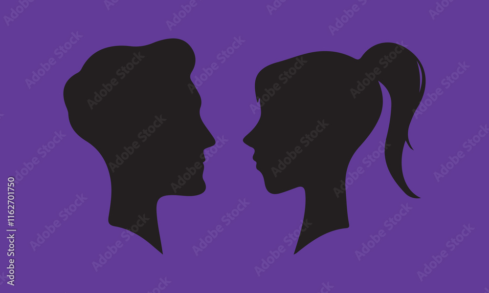 woman hair silhouettes vector illustration woman hair silhouettes vector illustration
