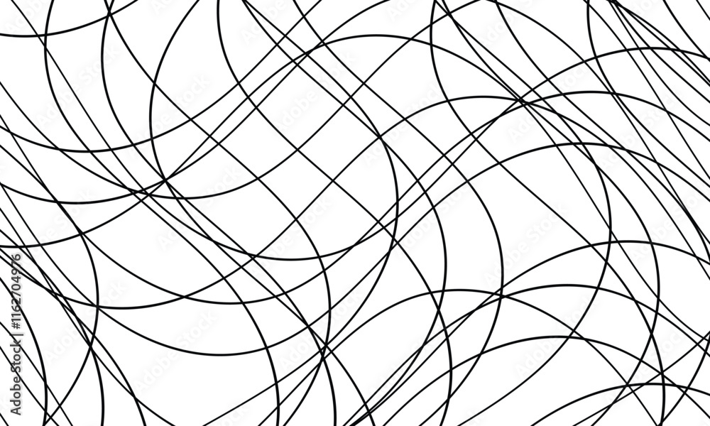 abstract black smooth chaotic lines design. abstract black smooth chaotic lines design.