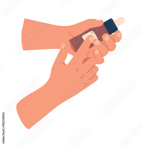 Wallpaper Mural Hands holing oil essence flask Torontodigital.ca