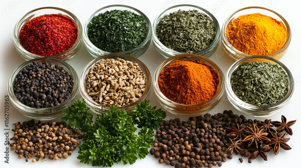 Herbs, condiment and spices with parsley, mint and rosemary, red basil, dill, anise star, thyme, cloves, oregano, cinnamon and ginger, bay leaf and vanilla, sage and arugula, tarragon and lavender Herbs, condiment and spices with parsley, mint and rosemary, red basil, dill, anise star, thyme, cloves, oregano, cinnamon and ginger, bay leaf and vanilla, sage and arugula, tarragon and lavender