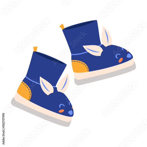 Cartoon footwear. Boots, heels, Chelsea, and winter boots flat vector illustration. Fall Winter trendy footwear