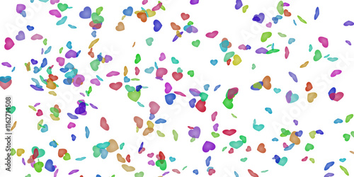 Celebration background template with confetti Colorful ribbons