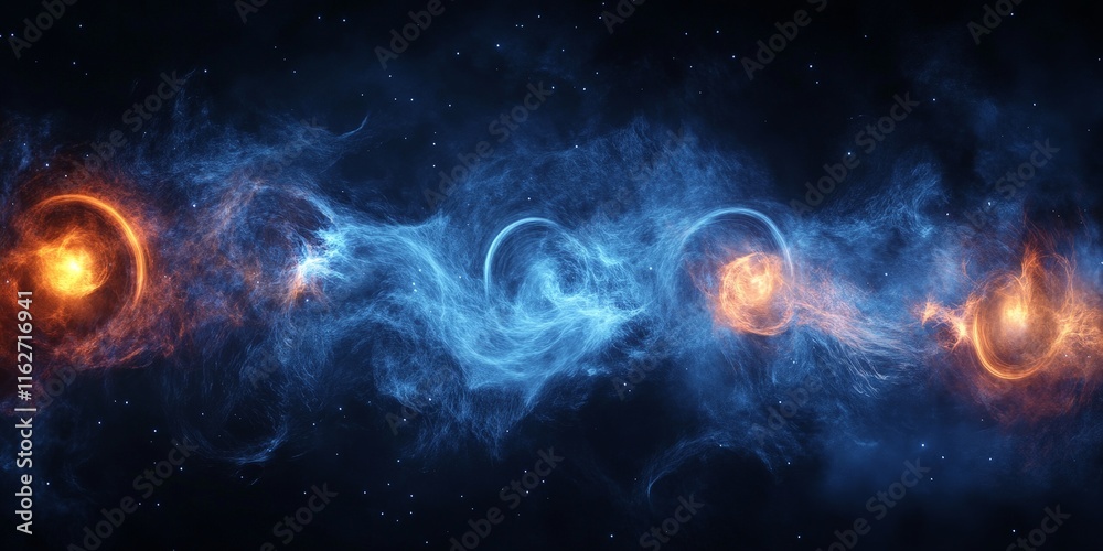 Obraz premium Stunning cosmic background with space-inspired theme