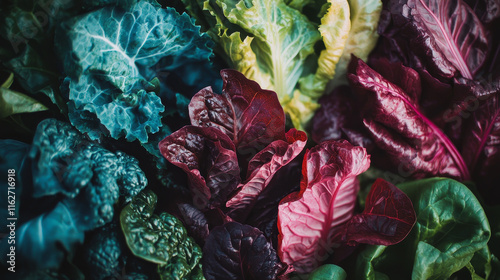 Salad vegetables. Vector isolated arugula, chicory salad and spinach, lollo rossa, radicchio, swiss chard salad and batavia lettuce, gotukola, mangold and kale, collard, romaine, pak choi, sorrel.