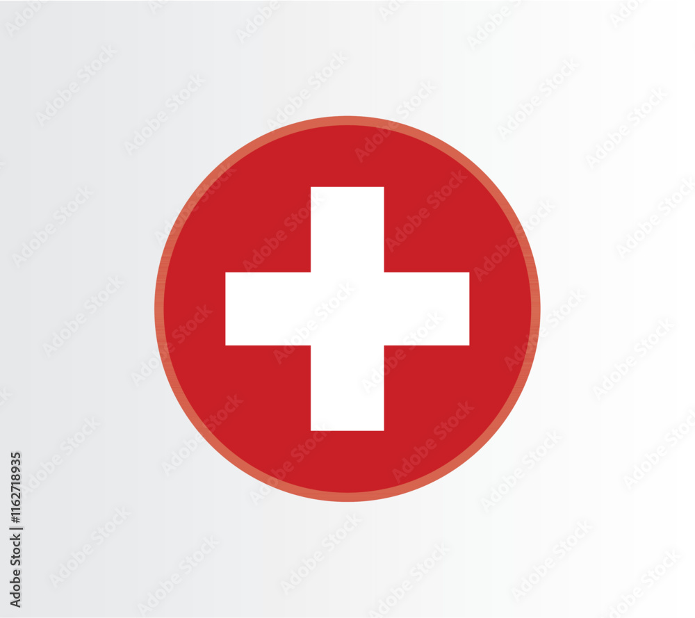Switzerland country flag concept with grunge design suitable for a logo icon design Switzerland country flag concept with grunge design suitable for a logo icon design