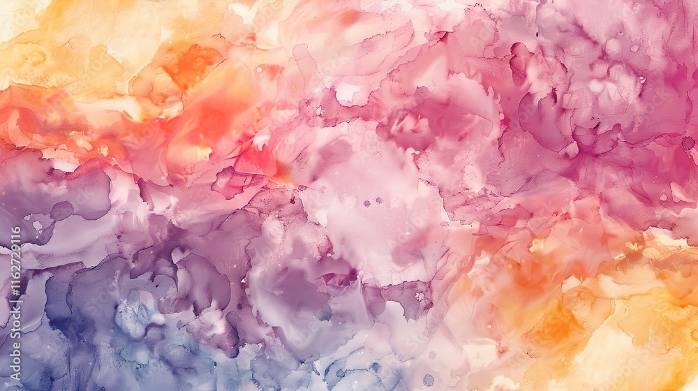 Fototapeta premium Watercolour seamless pattern wallpaper