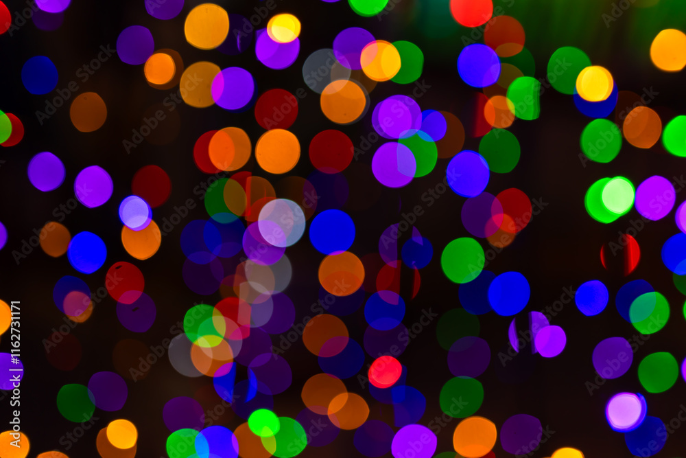 Φωτογραφία bokeh colorful for xmas background, glowing purple abstract wallpaper, christmas