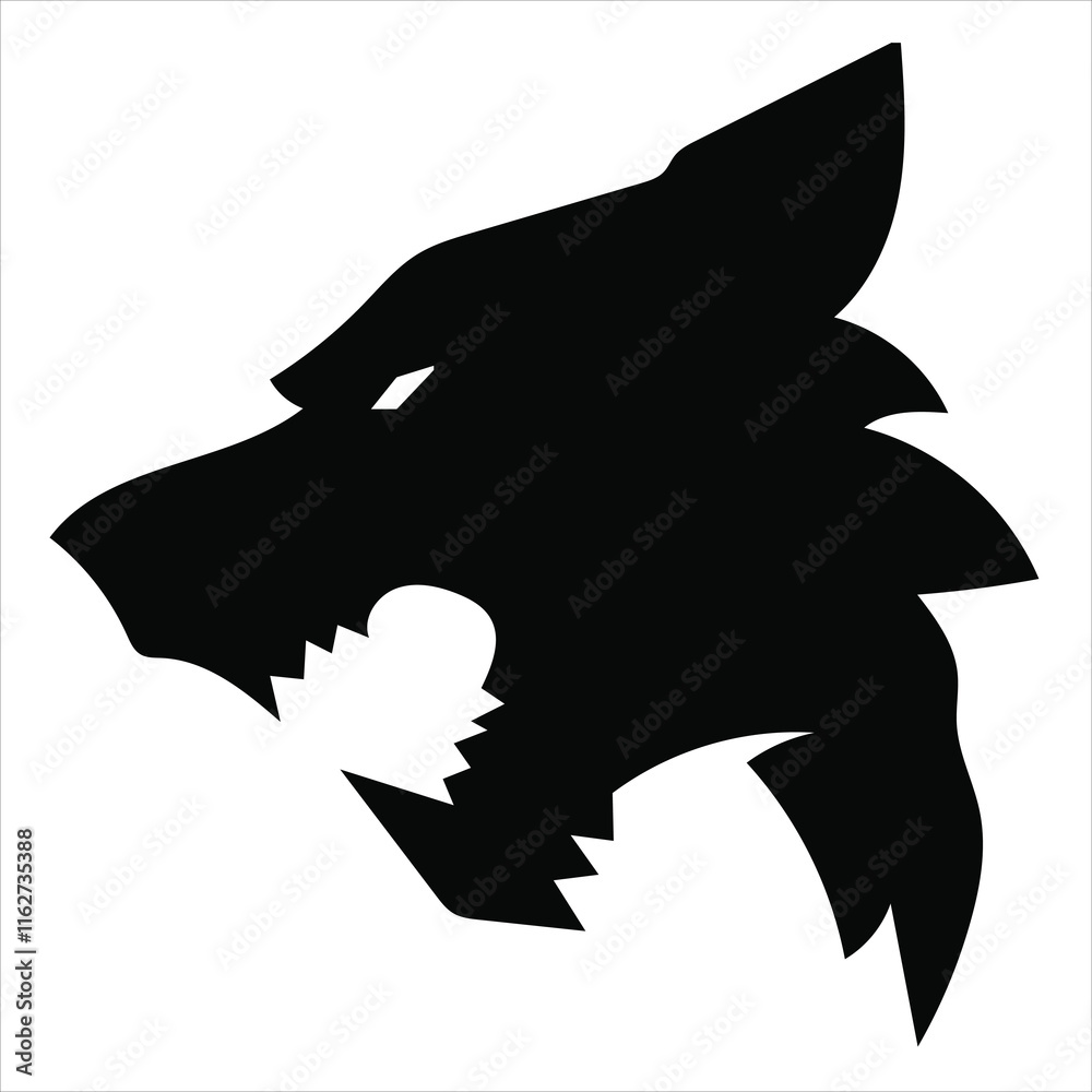 wolf head silhouette wolf head silhouette
