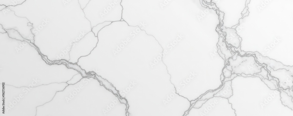 Obraz premium Soft white marble texture, delicate grey veining , material, polished