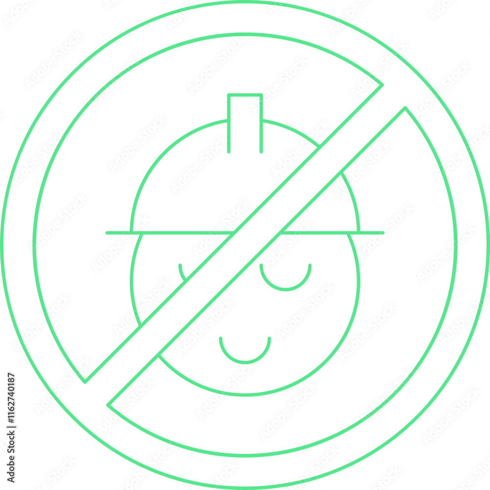 No Child Labor icon single vector illustration No Child Labor icon single vector illustration