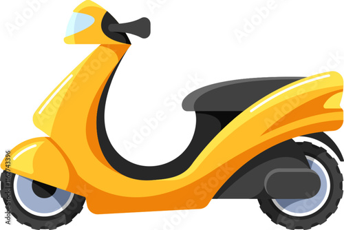 Motorcycle urban transport vector illustration