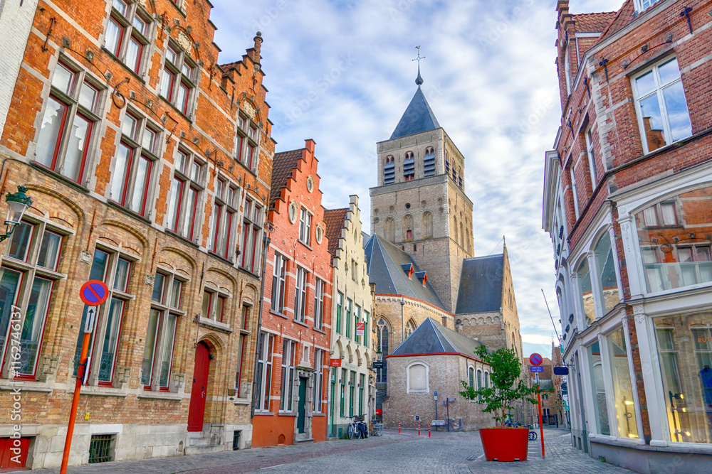 Obraz premium St. Jacob's Church, Bruges, Belgium
