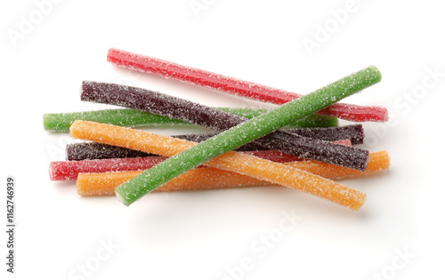 Сolorful sweet sour sugar gummy sticks