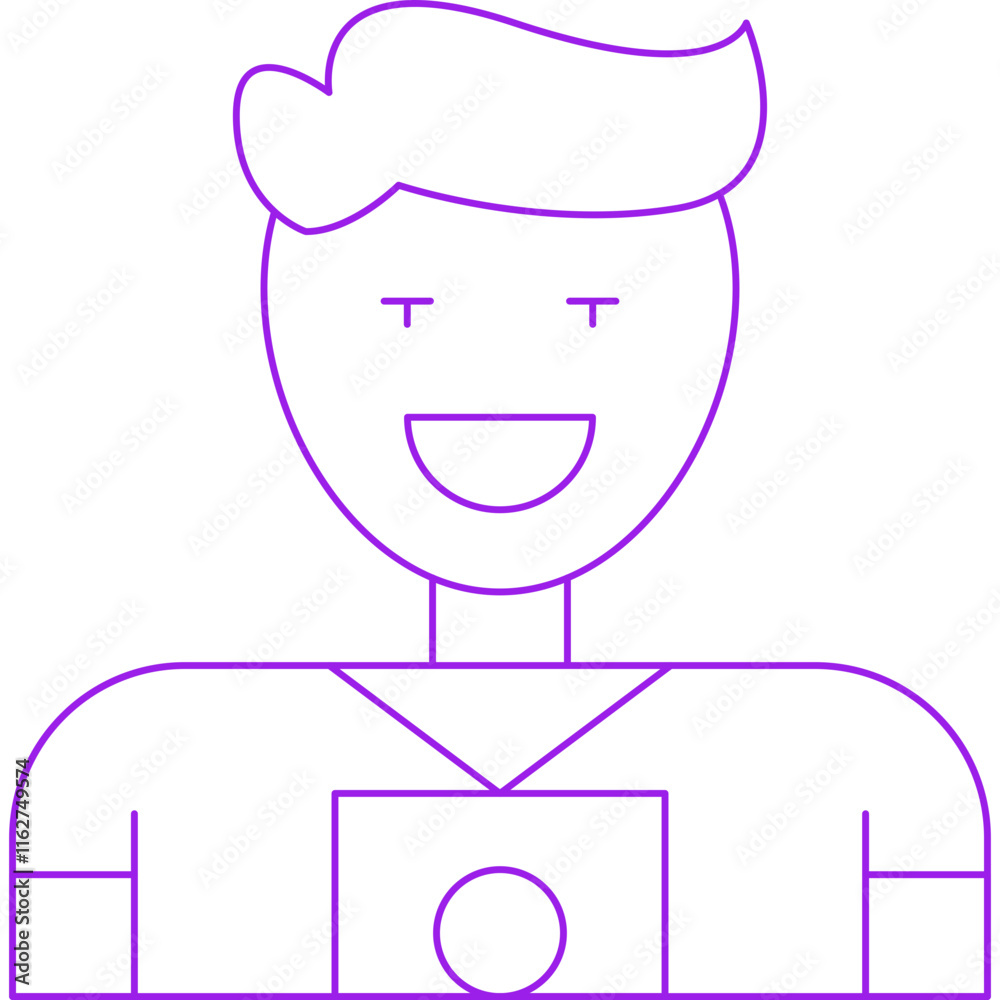 Photographer icon single vector illustration Photographer icon single vector illustration