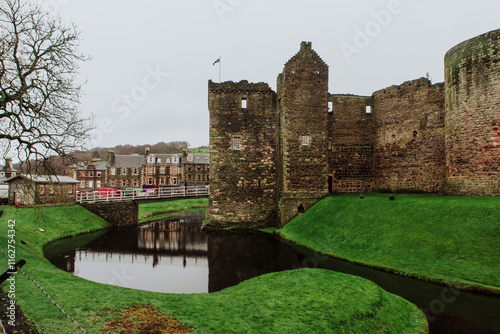 Rothesay Castle is a 13th century ruined castle in Rothesay, the principal town on the Isle of Bute, in western Scotland. photo