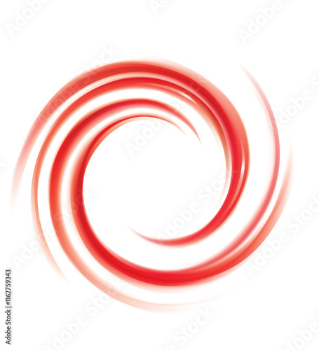 Glossy wavy eddy coral cycle graphic banner icon backdrop. Coil syrup fluid surface deep color text space in white center. Appetizing mix gel jam of vibrant ruby cherry, bilberry, cowberry, foxberry