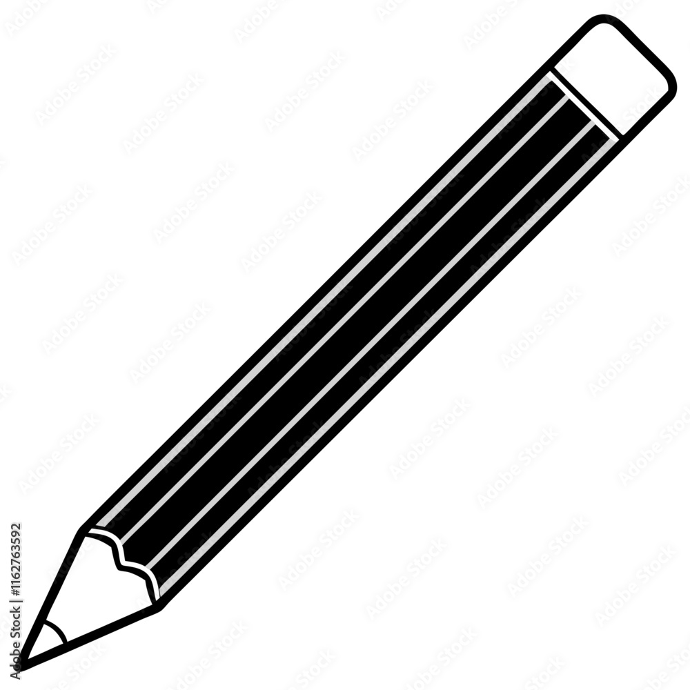Dynamic pencil Line Art Vector Creativity Dynamic pencil Line Art Vector Creativity