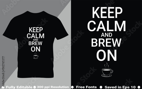 Coffee typography  t-shirt design vector quotes with hand drawn lettering t shirt for pod. Print on mugs, tees, sticker, bags, poster, template, banner. Saved in EPS 10.
