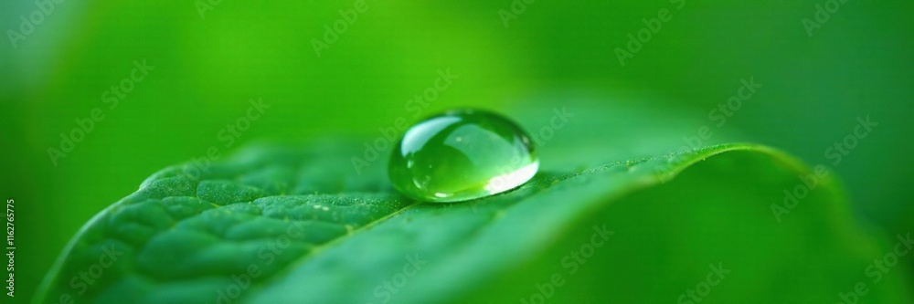 tiny droplet forms a small puddle on green leaf surface, puddle, drip tiny droplet forms a small puddle on green leaf surface, puddle, drip