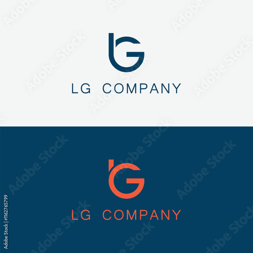 Letter GL LG logo design template. LG, GL Abstract Letters Logo Monogram Template. Alphabet letter icon logo GL or LG
