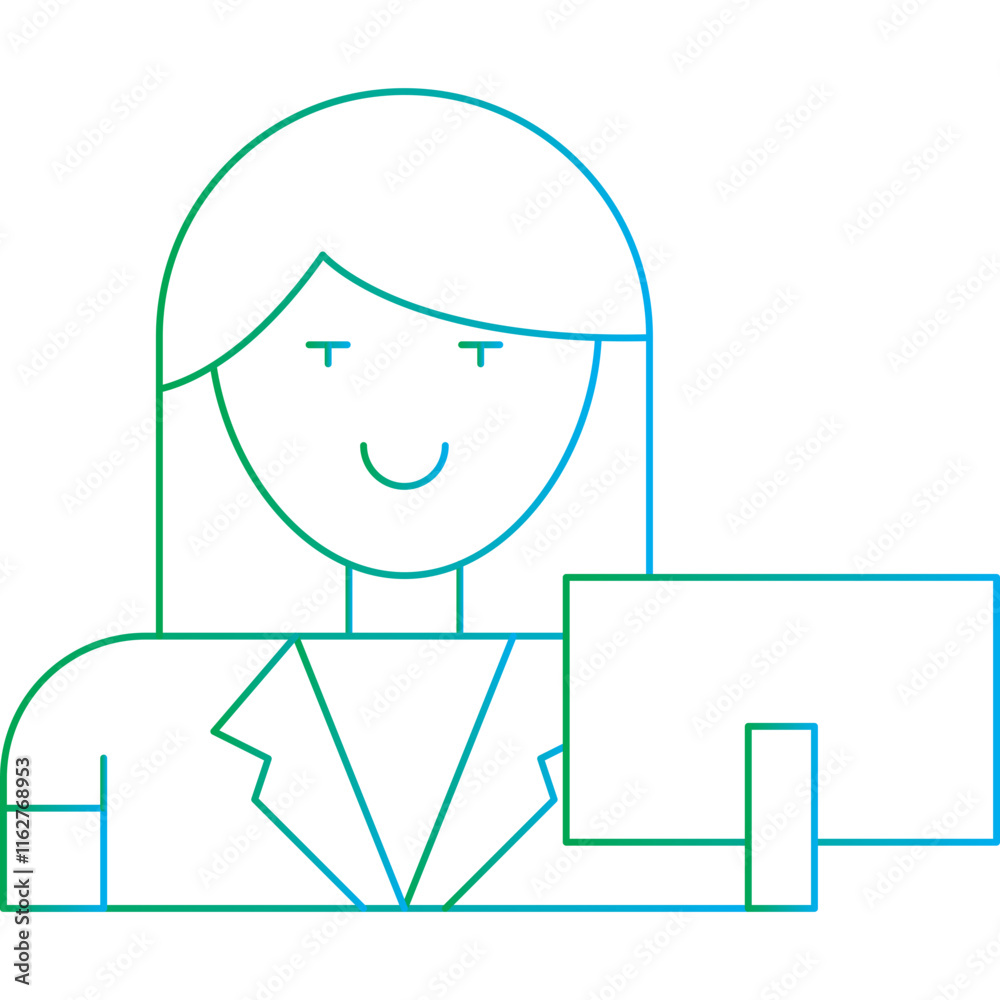 Cashier icon single vector illustration Cashier icon single vector illustration