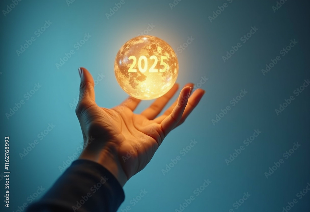 A glowing orb representing 2025 rests gently in an outstretched hand, symbolizing the coming year's potential. A glowing orb representing 2025 rests gently in an outstretched hand, symbolizing the coming year's potential.