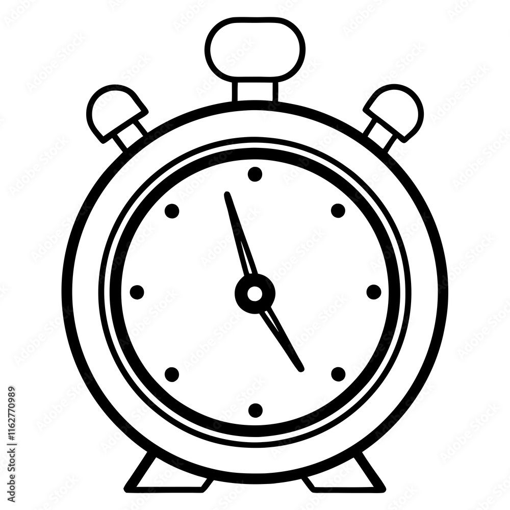 Elegant Exam Timer in Line Art Style Elegant Exam Timer in Line Art Style