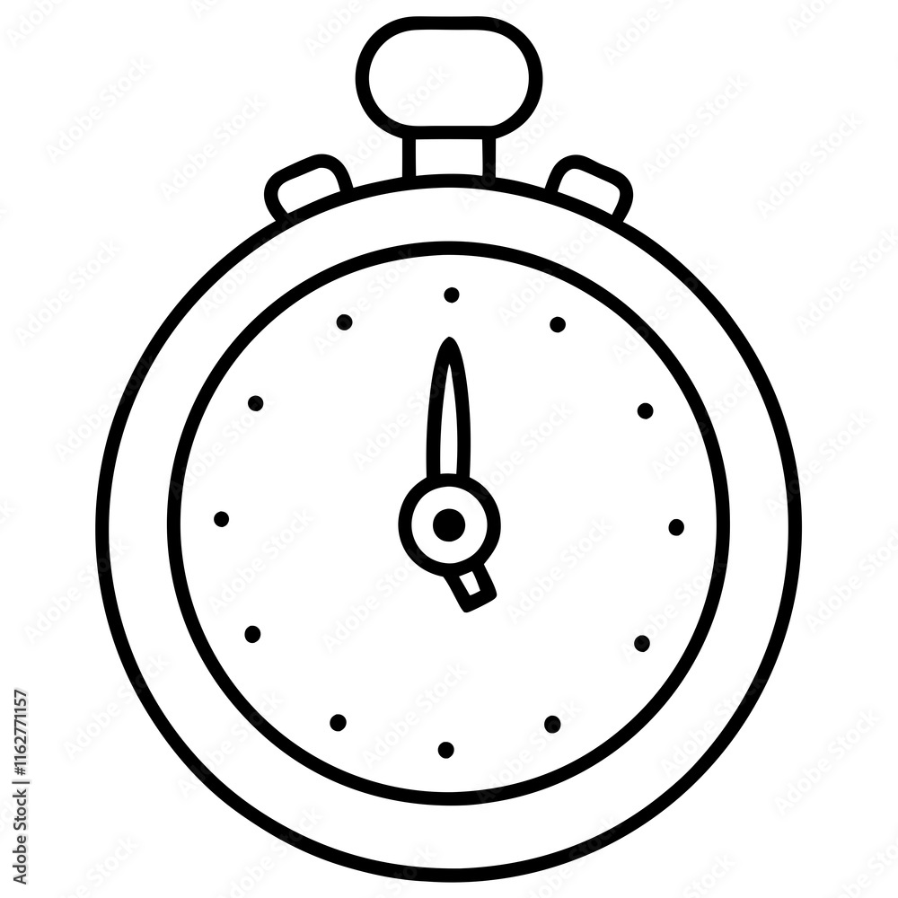 Elegant Exam Timer in Line Art Style Elegant Exam Timer in Line Art Style