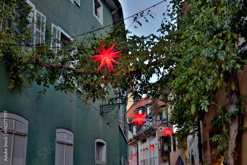 Konviktstraße in Freiburg in der Weihnachtszeit photo