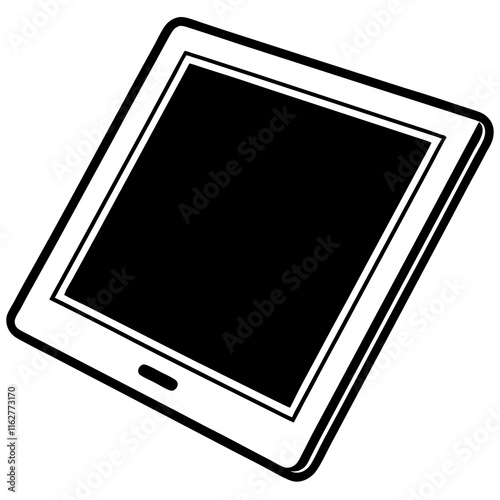 Elegant Tablet Outline Vector