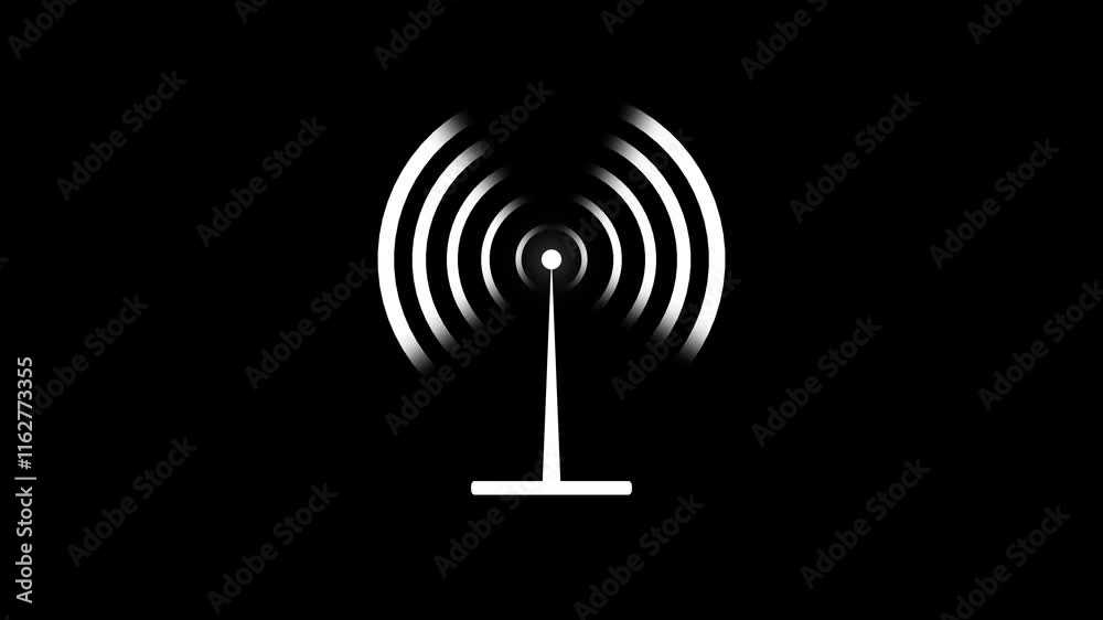 Wi-fi wireless internet network net connection icon logo wi-fi . technology wireless signal icon .