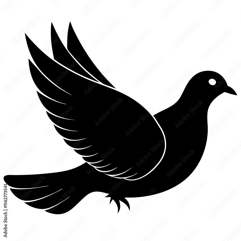 Dove Silhouette vector silhouette Dove Silhouette vector silhouette