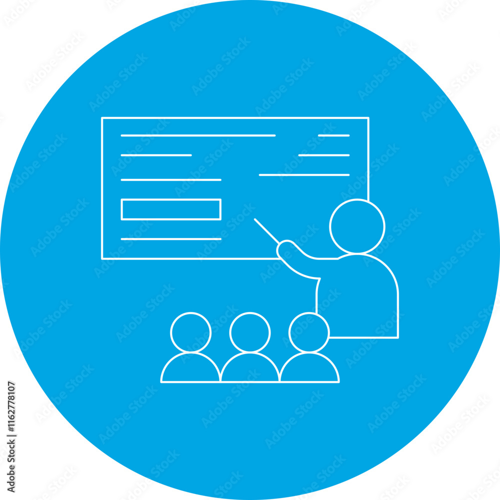 Teaching icon single vector illustration Teaching icon single vector illustration