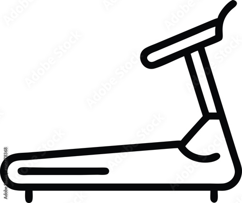 treadmill machine icon- vector illustration 