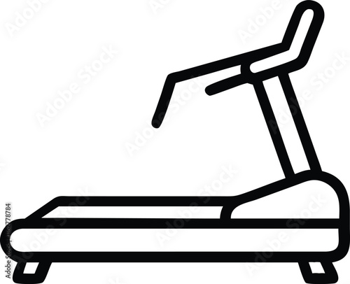treadmill machine icon- vector illustration 