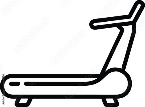 treadmill machine icon- vector illustration 