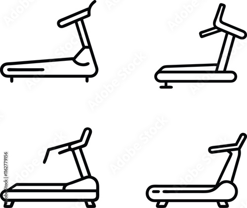 treadmill machine icon- vector illustration 