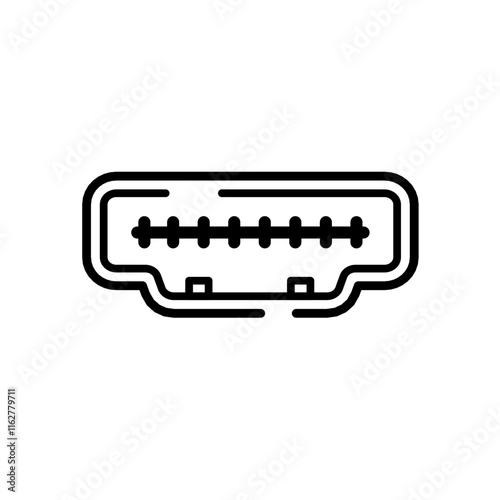 Hdmi socket - marking icon
