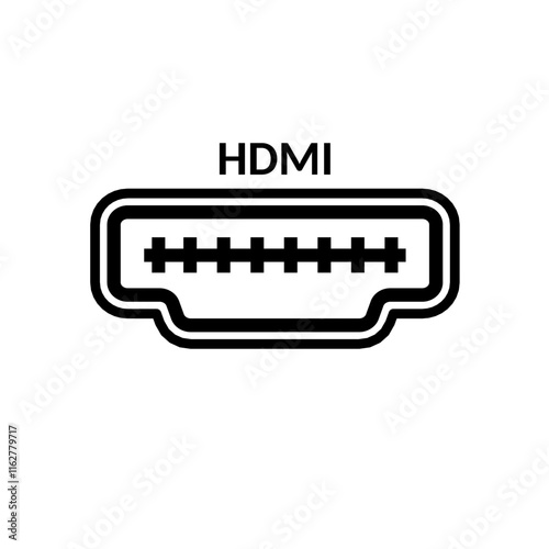 Hdmi socket - marking icon
