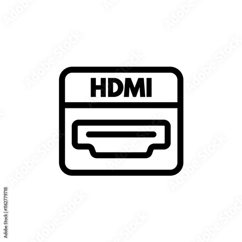 Hdmi socket - marking icon
