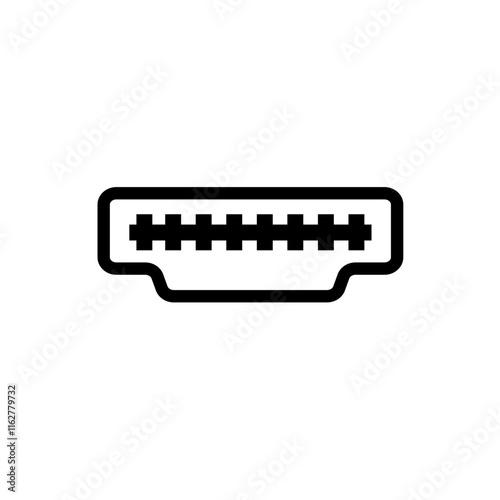Hdmi socket - marking icon
