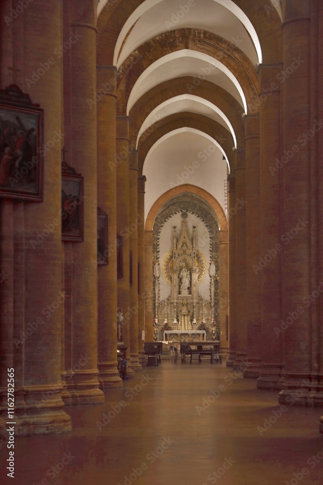 Fototapeta premium Interno chiesa Santa Maria del Carmine