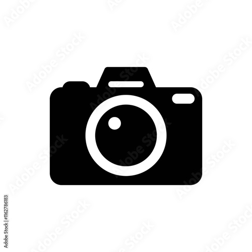 Camera icon. Photo camera in flat style. Camera symbol. photo camera sign. Filled version.