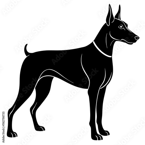 Doberman Silhouette vector silhouette