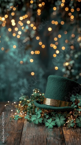 Festive St. Patrick's Day Decor with Hat photo