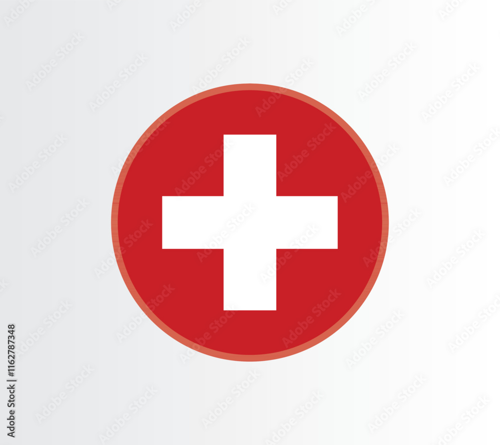 Switzerland country flag concept with grunge design suitable for a logo icon design Switzerland country flag concept with grunge design suitable for a logo icon design