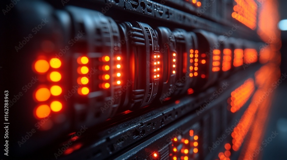 Illuminated Server Racks Data Center Technology Illuminated Server Racks Data Center Technology